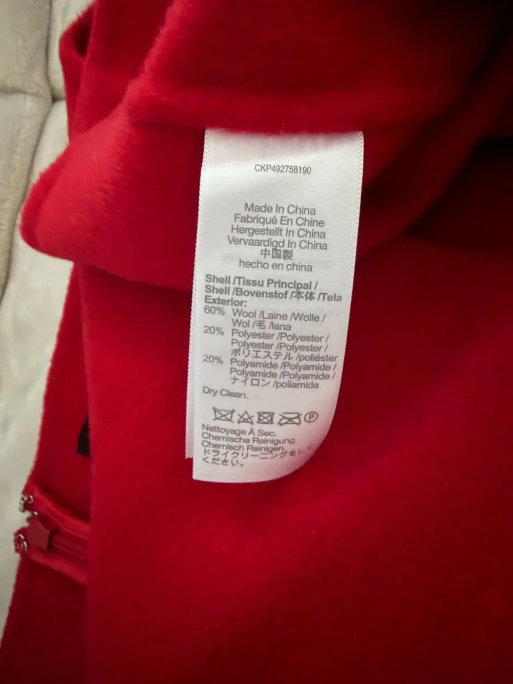 Madewell Double-Faced Mini Skirt in Wool Blend - Size 10 Red